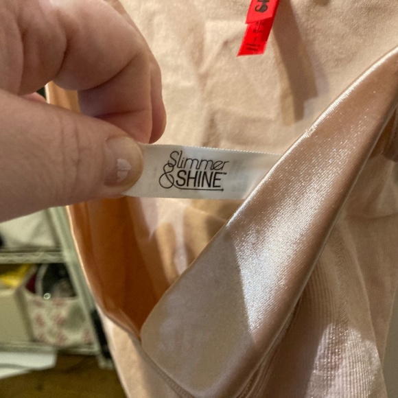 Spandex slimmer and shine open bust bodysuit large natural mood - Picture 5 of 5